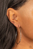 Paparazzi Can I Get a HOOP HOOP - Silver Hoop Earrings
