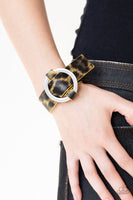 Paparazzi Jungle Cat Couture - Yellow Wrap Bracelet