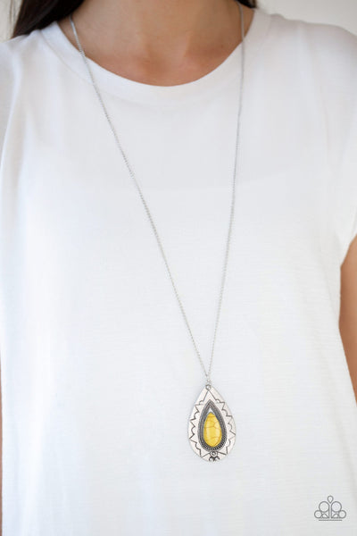 Paparazzi Sedona Solstice - Yellow Necklace