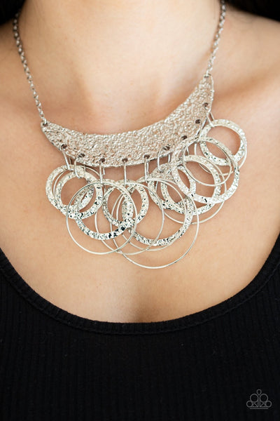 Paparazzi Metro Eclipse - Silver Necklace