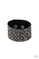 Paparazzi Cheetah Couture - Silver Wrap Bracelet