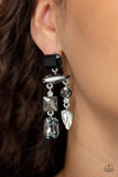 Paparazzi Hazard Pay - Silver Post Earrings