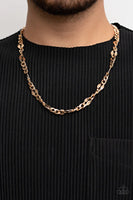 Paparazzi G.O.A.T - Gold Men’s Necklace