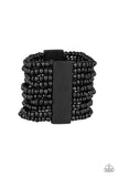 Paparazzi JAMAICAN Me Jam - Black Wooden Bracelet