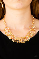 Paparazzi Heavy Metal Hero - Gold Necklace