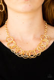 Paparazzi Heavy Metal Hero - Gold Necklace
