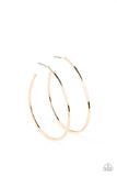 Paparazzi Cool Curves - Gold Hoop Earrings