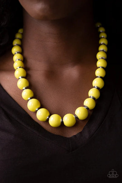 Paparazzi Everyday Eye Candy - Yellow Necklace