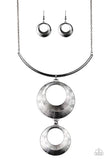 Paparazzi Egyptian Eclipse - Black Necklace