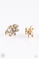 Paparazzi Fanciest Of Them All - Gold Post Earrings