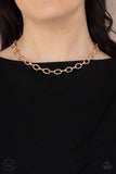 Paparazzi Craveable Couture - Gold Necklace