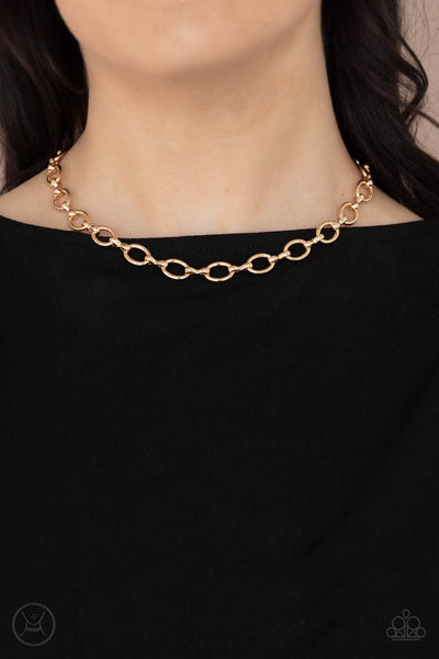 Paparazzi Craveable Couture - Gold Necklace