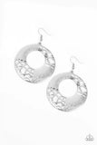 Paparazzi Shattered Shimmer - Silver Earrings