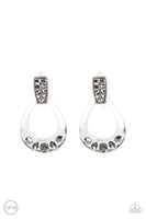 Paparazzi Broker Babe - Silver Clip-On Earrings