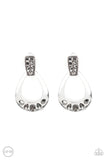 Paparazzi Broker Babe - Silver Clip-On Earrings