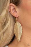 Paparazzi Lookin For A FLIGHT - Gold Earrings