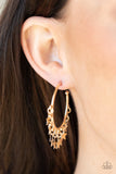 Paparazzi Happy Independence Day - Gold Hoop Earrings