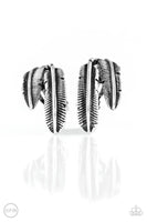 Paparazzi Things QUILL Work Out - Silver Clip-Oh Earrings