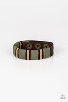 Paparazzi Future Forester - Brown Bracelet