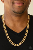 Paparazzi The Underdog - Gold Men's Necklace
