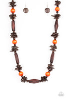 Paparazzi Cozumel Coast - Orange Necklace