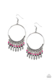 Paparazzi Floral Serenity - Pink Earrings