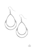Paparazzi Simple Glisten - Silver Earrings