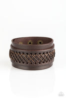 Paparazzi OUTLAW and Order - Brown Bracelet