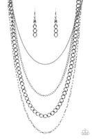 Paparazzi Metro Metal - Black Necklace