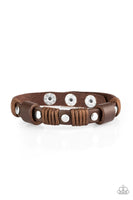 Paparazzi Road Burner - Brown Urban Bracelet