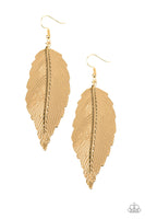 Paparazzi Lookin For A FLIGHT - Gold Earrings