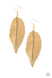 Paparazzi Lookin For A FLIGHT - Gold Earrings
