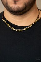 Paparazzi Moto Maverick - Brown Men’s Necklace