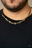 Paparazzi Moto Maverick - Brown Men’s Necklace